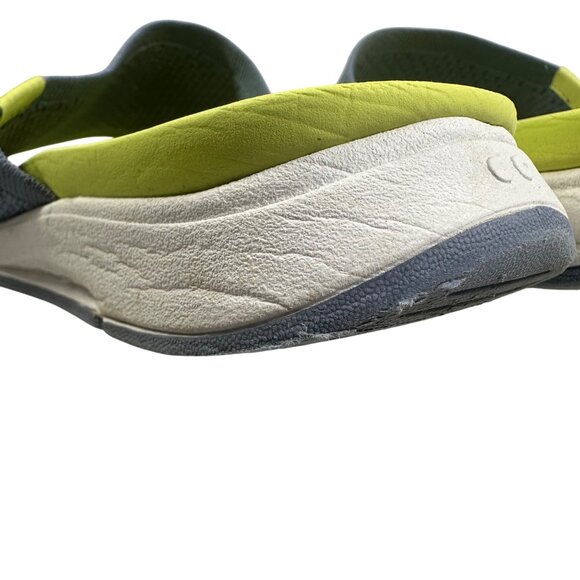 Ryka Womens Re-Zorb Lite Cushion Gray & Lime Slide Sandals Size 8M - Picture 7 of 8